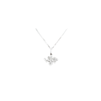Collana Damiata Gioielli Donna in Oro bianco Zircone 519/5/102+325/102-D199 - 519/5/102+325/102-D199